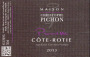Christophe Pichon  Cote Rotie Promesses 2013 Front Label