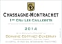 Domaine Coffinet-Duvernay Chassagne-Montrachet Les Caillerets Premier Cru 2014 Front Label