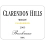 Clarendon Hills Brookman Merlot 2005 Front Label