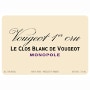 Domaine de la Vougeraie Vougeot Le Clos Blanc de Vougeot Monopole Premier Cru 2003 Front Label