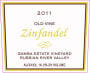 Gamba Estate Vineyard Old Vine Zinfandel  2011 Front Label