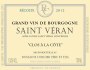 Cordier Saint Veran Clos a la Cote 2012 Front Label