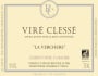 Cordier Vire Clesse La Verchere 2014 Front Label