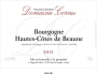 Cornu Bourgogne Hautes Cotes de Beaune 2012 Front Label