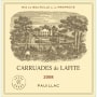 Chateau Lafite Rothschild Carruades de Lafite 2008 Front Label