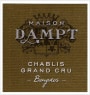 Daniel Dampt Chablis Grand Cru Bougros 2013 Front Label