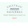 Chateau Faugeres  2007 Front Label