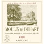 Chateau Duhart-Milon Moulin de Duhart 2006 Front Label