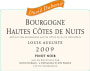David Duband Bourgogne Haut Cotes de Nuits Louis Auguste 2009 Front Label
