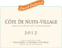 David Duband Cote de Nuits-Village 2012 Front Label