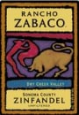 Rancho Zabaco Dry Creek Zinfandel 1997 Front Label