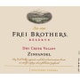 Frei Brothers Reserve Dry Creek Zinfandel 2008 Front Label