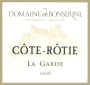 Domaine de Bonserine Cote Rotie La Garde 2006 Front Label