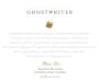 Ghostwriter Woodruff Family Vineyard Pinot Noir 2009  Front Label