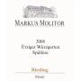 Markus Molitor Urziger Wurzgarten Riesling Spatlese 2008 Front Label