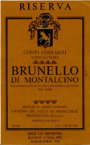 Conti Costanti Brunello di Montalcino Riserva 2004 Front Label