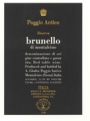 Poggio Antico Brunello di Montalcino Riserva 2004 Front Label