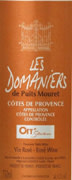 Domaines Ott Les Domaniers Cotes de Provence Rose 2009 Front Label