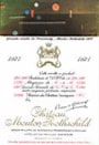 Chateau Mouton Rothschild (5 Liter Bottle) 1971 Front Label