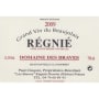 Domaine des Braves Regnie 2009 Front Label