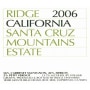 Ridge Santa Cruz Mountains 2006 Front Label