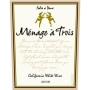 Menage a Trois White Blend 2009 Front Label