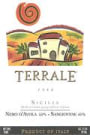 Terrale Nero DAvola Sangiovese 1998 Front Label