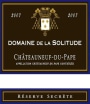 Domaine de la Solitude Chateauneuf-du-Pape Reserve Secrete 2007 Front Label