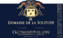 Domaine de la Solitude Chateauneuf-du-Pape Cuvee Barberini 2007 Front Label
