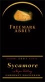 Freemark Abbey Sycamore Cabernet Sauvignon 2003 Front Label