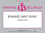 Domaine de l'Arlot Romanee Saint Vivant Grand Cru 2007 Front Label