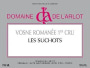 Domaine de l'Arlot Vosne Romanee Les Suchots Premier Cru 2010 Front Label