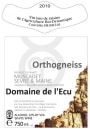 Domaine de l'Ecu Orthogneiss Muscadet Sevre et Maine Sur Lie 2010 Front Label