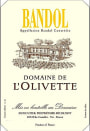 Domaine de l'Olivette Bandol Rose 2010 Front Label