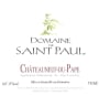 Domaine de Saint Paul Chateauneuf-du-Pape 2010 Front Label