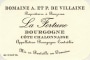 Domaine de Villaine La Fortune Cote Chalonnaise 2014 Front Label