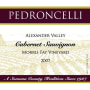 Pedroncelli Morris Fay Vineyard Cabernet Sauvignon 2007 Front Label