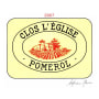 Clos L'Eglise Pomerol  2007 Front Label