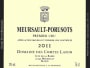 Domaine des Comtes Lafon Meursault-Porusots Premier Cru 2011 Front Label