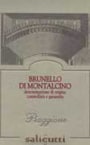 Salicutti Brunello di Montalcino Piaggione 2003 Front Label