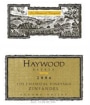 Haywood Los Chamizal Zinfandel 2006 Front Label