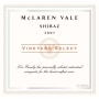 Angove Family Winemakers McLaren Vale Vineyard Select Shiraz 2007 Front Label