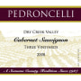 Pedroncelli Three Vineyards Dry Creek Cabernet Sauvignon 2008 Front Label