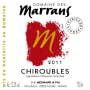 Domaine des Marrans Chiroubles Vieilles Vignes 2011 Front Label