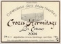 Domaine des Martinelles Crozes Hermitage Les Coteaux 2004 Front Label