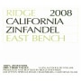 Ridge East Bench Zinfandel 2008 Front Label