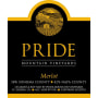 Pride Mountain Vineyards Merlot (375ML half-bottle) 2007 Front Label