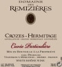 Domaine des Remizieres Crozes-Hermitage Cuvee Particuliere Blanc 2010 Front Label