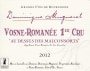 Domaine Dominique Mugneret Vosne-Romanee Au Dessus des Malconsorts Premier Cru 2012 Front Label