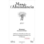 Mas de l'Abundancia  2005 Front Label
